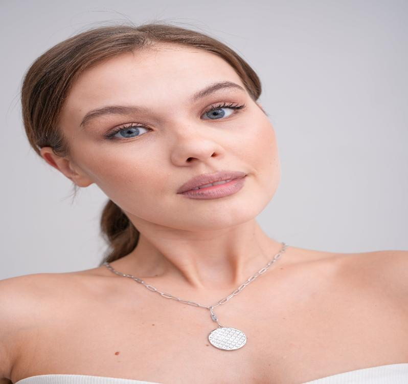 Florida Style Architectural Pattern Embroidered Premium Necklace